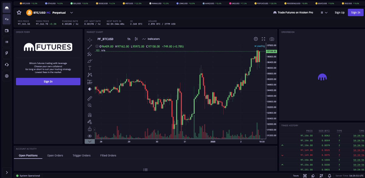 Kraken Futures Desktop