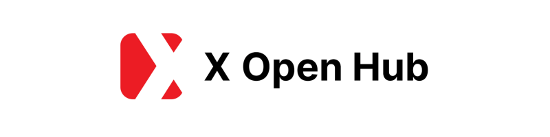 X Open Hub Transparent Logo 800 X 200 Px