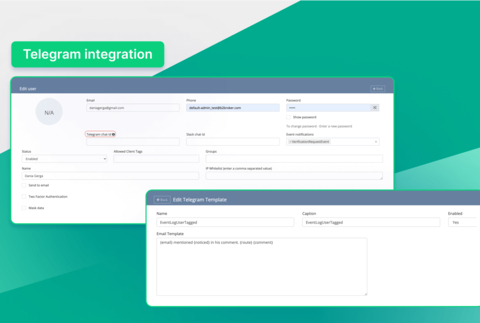 Telegram Integration (Graphic: Business Wire)