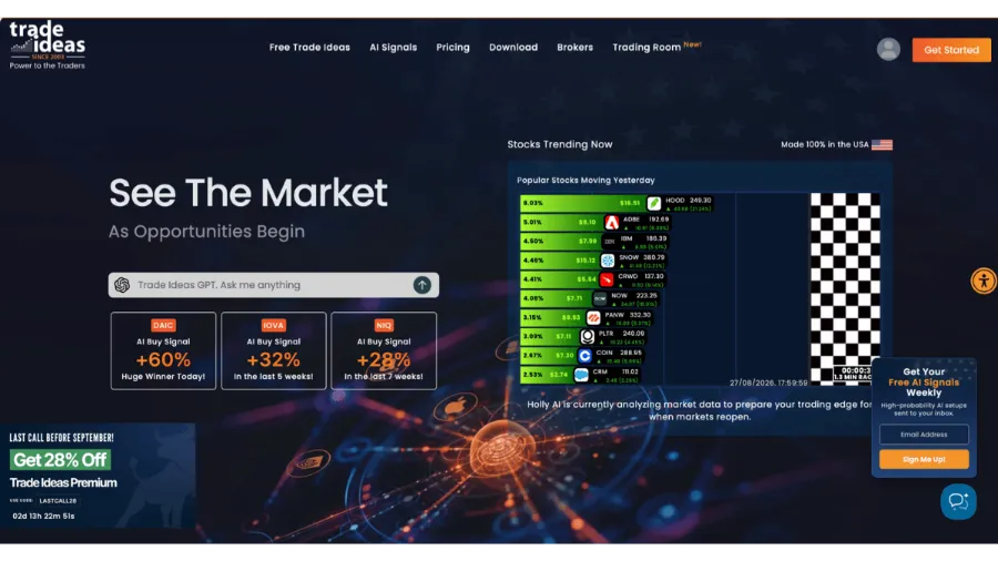 trade ideas homepage