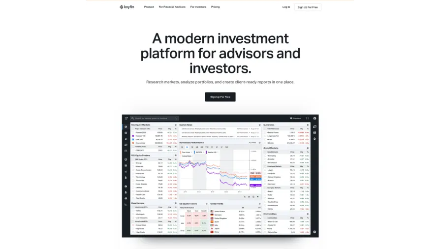 koyfin homepage